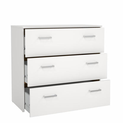 Space Chest 3 Drawers- White