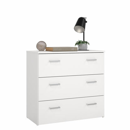 Space Chest 3 Drawers- White