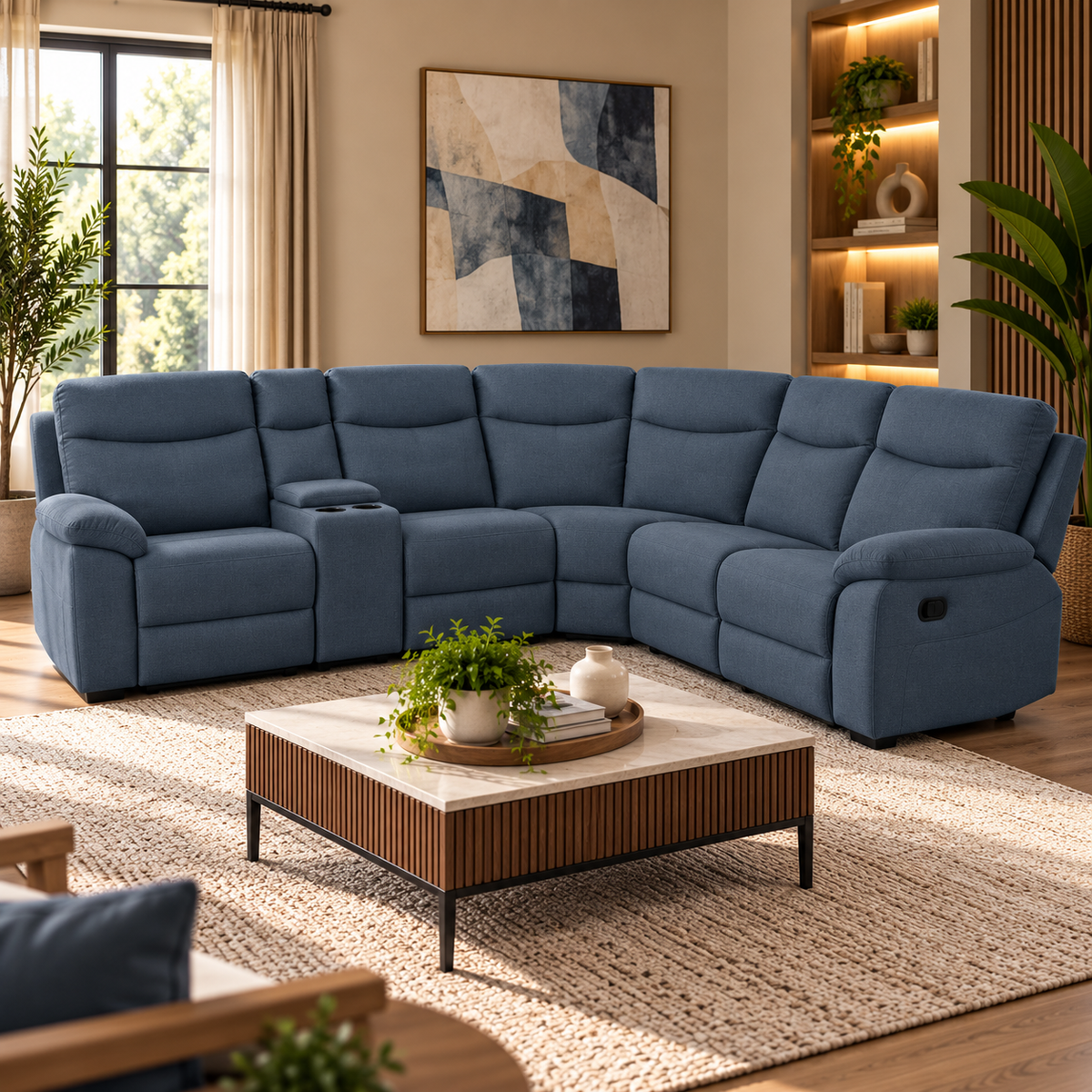Violethill Corner Suite Manual Recliner