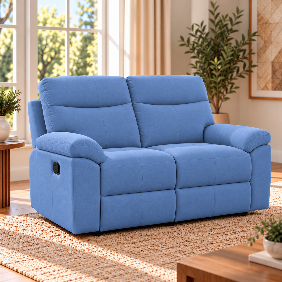 Violethill 2 Seater Fabric Manual Recliner