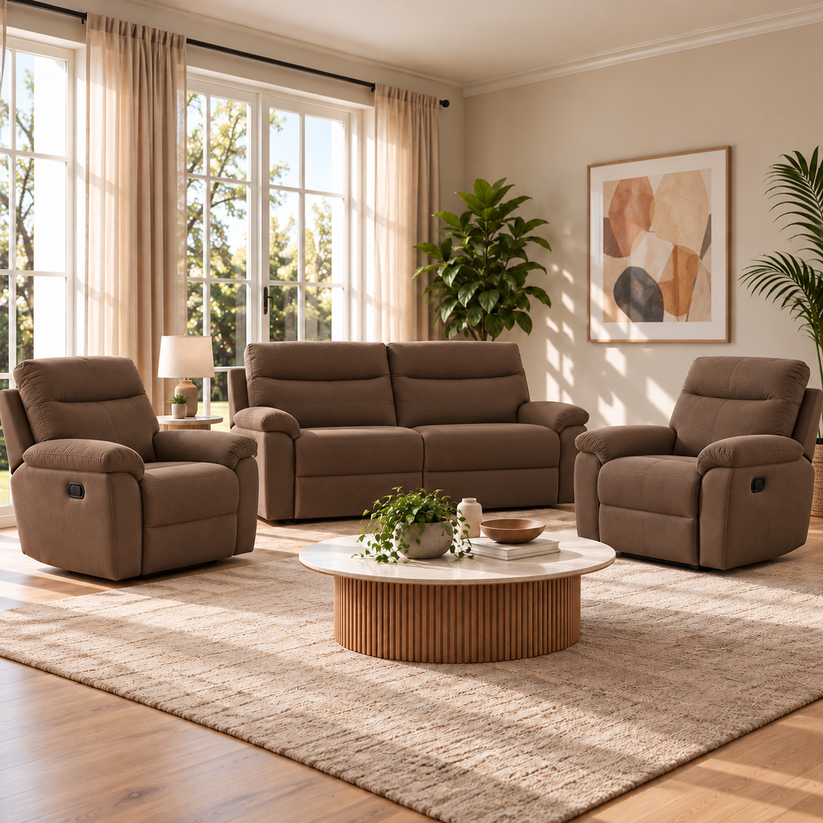 Violethill 3+1+1 Seater Manual Recliner