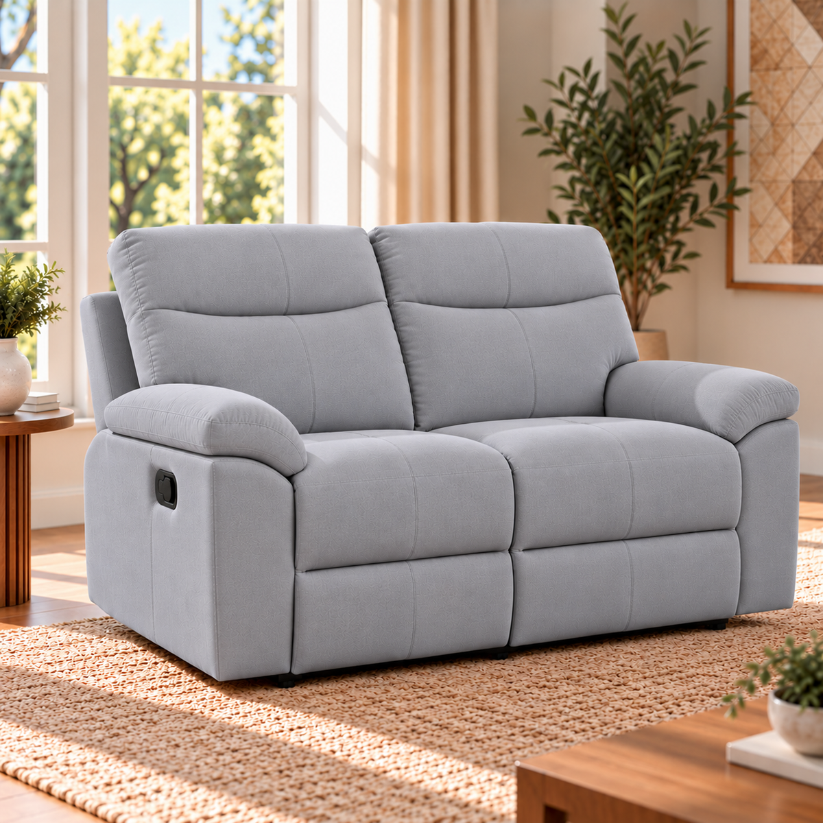 Violethill 2 Seater Fabric Manual Recliner