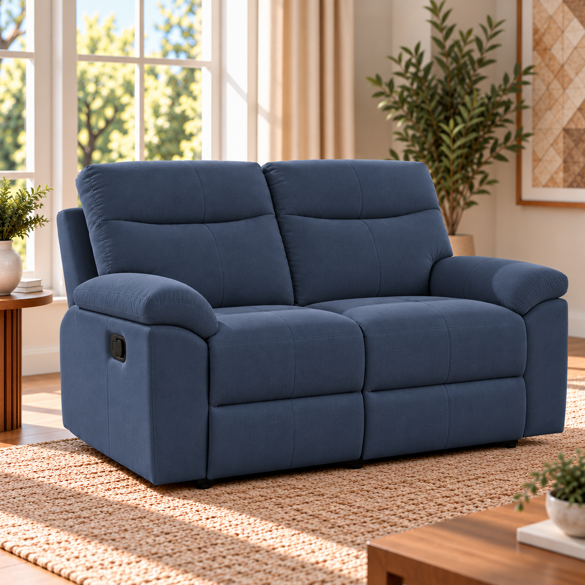 Violethill 2 Seater Fabric Manual Recliner