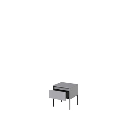 Taylor Side Table / Bedside Cabinet - Grey