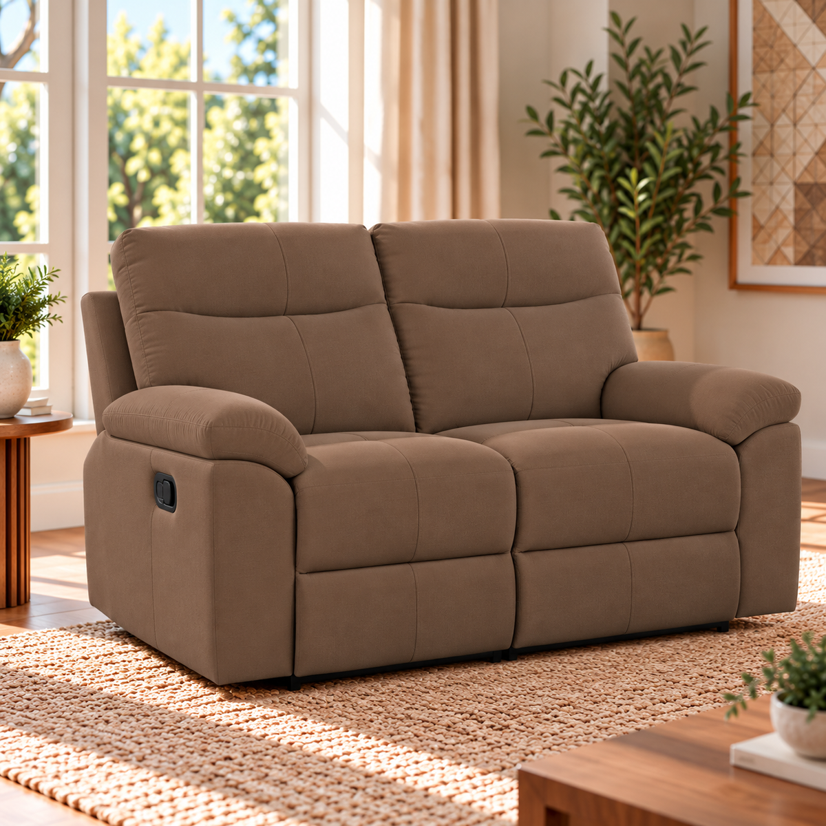 Violethill 2 Seater Fabric Manual Recliner