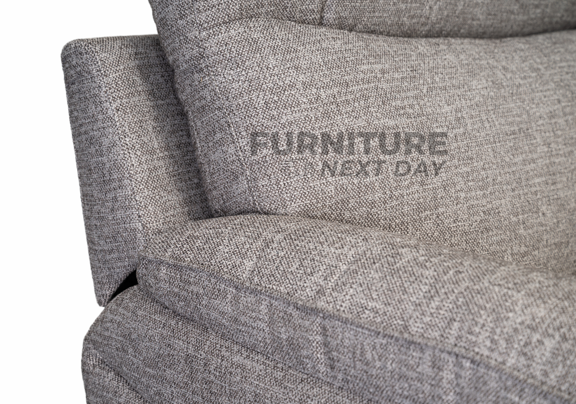 Violethill 3 Seater Fabric Manual Recliner- Dark Brown