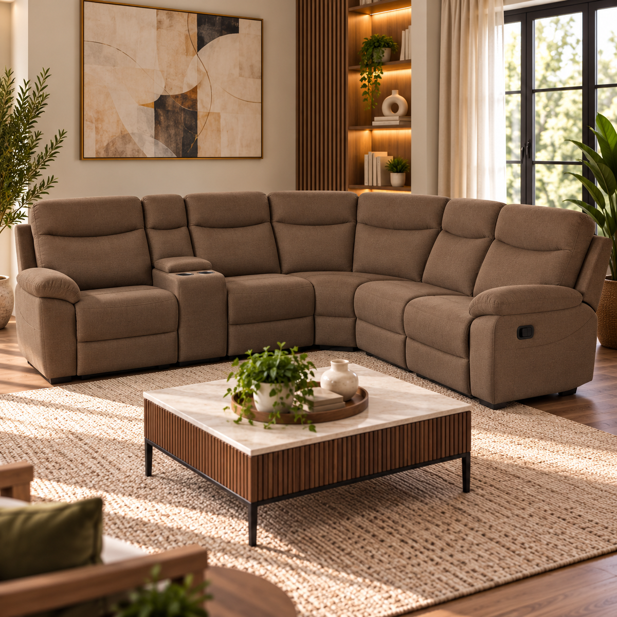 Violethill Corner Suite Manual Recliner