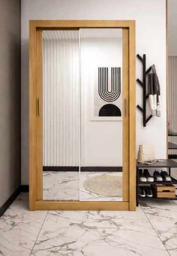 Venus 1.2m Sliderobe - Oak